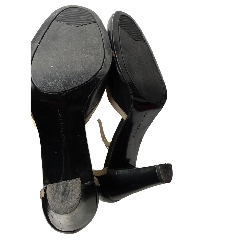 Bandolino Y2K Two-Tone Mary Jane Heels Black Cream 9M - Picture 4 of 5